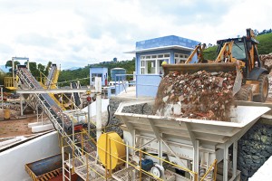 Usina de reciclagem de resíduos da construção civil