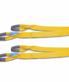 Kit com 2 Cinta de Elevação De Carga 4 Metros x 3 Toneladas - Amarelo