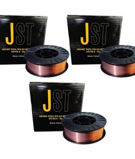 Kit com 3 Arame Mig Diâmetro - 0,80mm - 5kg - JST