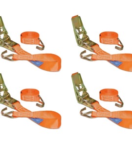 Kit Com 4 Cinta de Amarração Com Catraca para Moto - 3m - 0,8t - RCAI-2037 - JST