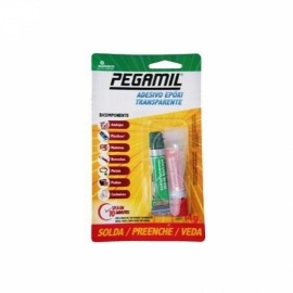 Adesivo Epóxi Transparente 14GR Rápido - Pegamil