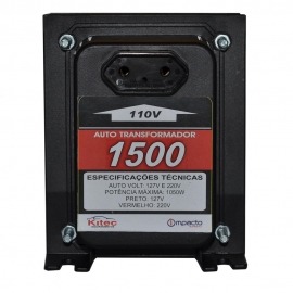 Auto Transformador 1500va -1050w - 110/220v - Kitec