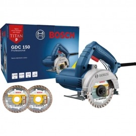 Serra Mármore a seco Bosch GDC 150 TITAN 1500W  Com 2 Discos Professional - Bosch