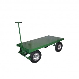 Carro Plataforma Base Chapa de Metal Sem Abas - 1000 Kg - Rodaleve