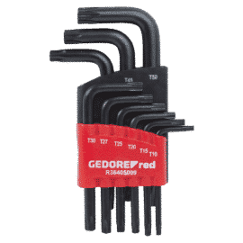 Chave Torx L - Jogo 9 Peças  - T10 A T50 - R36405009 - Gedore Red