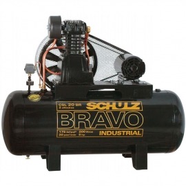 Compressor de Ar - CSL 20BR/200L - 5CV TRIFASICO - Bravo - Schulz