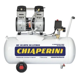 Compressor de Ar Odontológico - 10PCM -50L - Bpo RCH - Sem Óleo - 220v  - Chiaperini