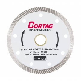 Disco diamantado 4 pol. contínuo - porcelanato - Cortag