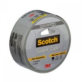 Fita Adesiva Cinza - Silver Tape 45mm x 25m - 3m