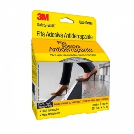 Fita Antiderrapante Cinza 50mm x 5 Metros - 3m