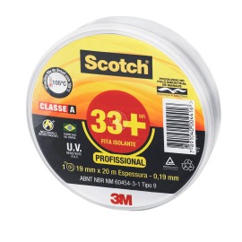 Fita Isolante Scotch 33+ 19 mm X 20 Metros - 3m