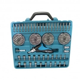 Kit Parafusadeira Manual + Jogo de Bits e Soquetes - 85 Peças P-44149 - Makita