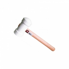 Martelo de Borracha 80mm Branco
