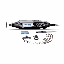 Micro Retífica Dremel 4000 - Kit 36 Acessórios e 3 Acoplamentos - Dremel