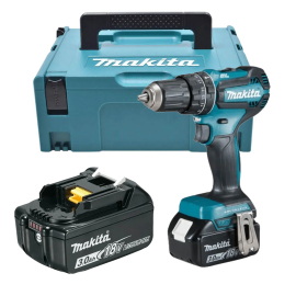Parafusadeira/Furadeira de Impacto - Bateria 18.0V - Carregador Bivolt - DHP485RF1J - Makita