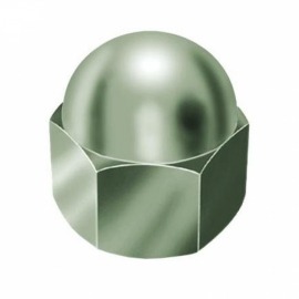 Porca Calota Inox 1/2